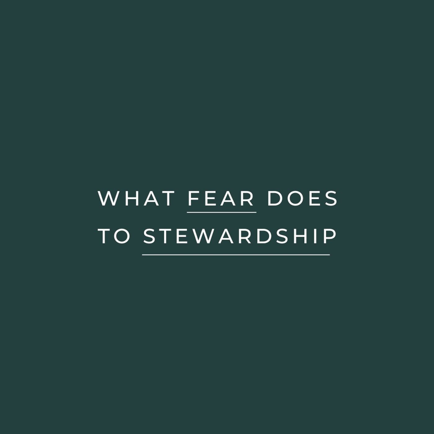 What Fear Does to Stewardship